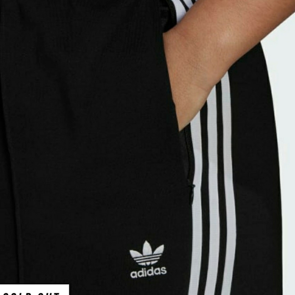 Adidas Relaxed Wide-Leg Primeblue Pants (1X Plus) - Picture 3 of 13